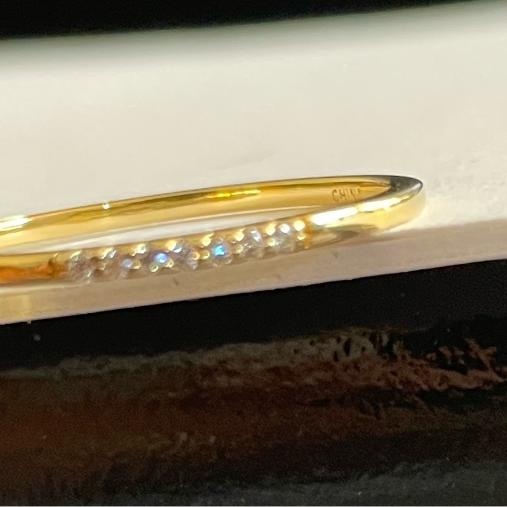 Diamonique Ultra Slim Ring